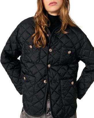 Maje Reversible Quilted Coat | Bloomingdale's