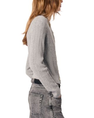 Cardigan with Jewelry Collar