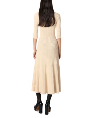 Maje Sequin Embellished Knit Midi Dress | Bloomingdale's Women