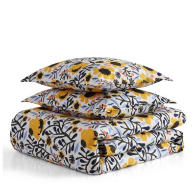 Mykero Cotton Percale 3 Piece Duvet Cover Set, King