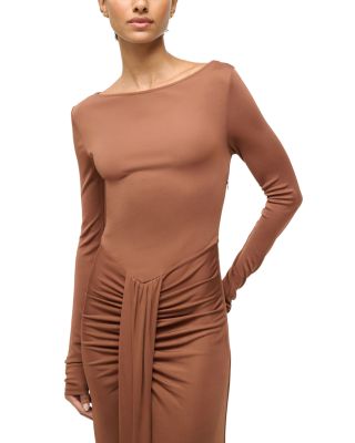 Gres Waterfall Ruffle Dress