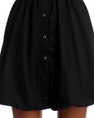 Puff Sleeve Button Front Bubble Dress - Exclusive