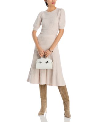 Blouson Sleeve Textured Top