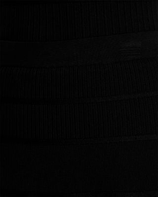 Ribbed Knit Midi Skirt
