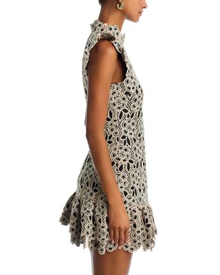 Floral Mock Neck Mini Dress - Exclusive