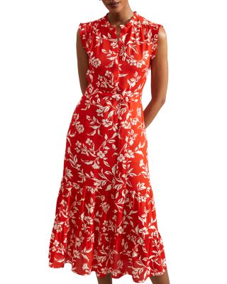 HOBBS LONDON - Petite Elsa Floral Print Dress