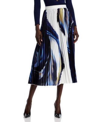 Nancy Yang - Printed Pleated Skirt