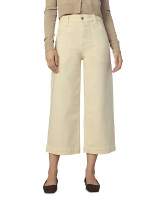 Joe's Jeans - The Chloe Utility Crop Wide Leg Jeans in Creme Brulee