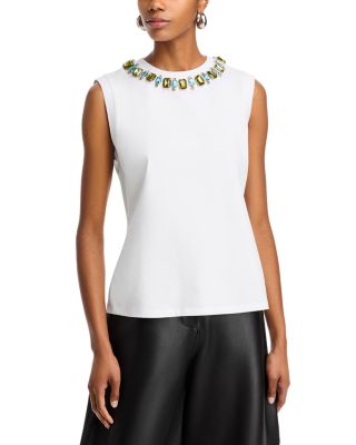 Cinq à Sept - Blaine Gem Neckline Top