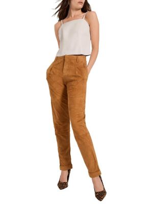 Denise Upcycled Suede Trousers