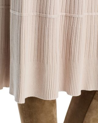 Ribbed Knit Midi Skirt