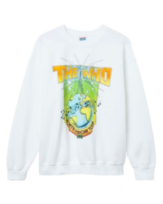 Junk Food Clothing - Unisex The Who North American Tour 1979 Flea Market Fleece Sweatshirt