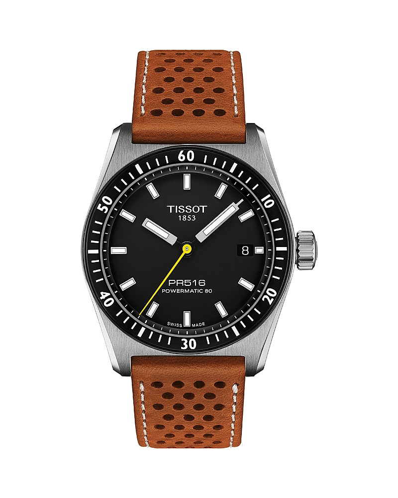 Tissot Pr516 Powermatic 80 Watch, 38mm In Orange/black
