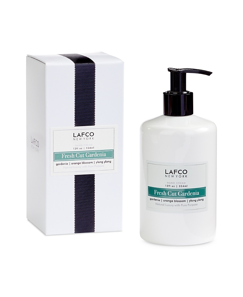 Lafco New York Fresh Cut Gardenia Hand Cream 12 Oz. In Green