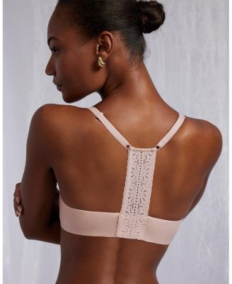 Future Foundation Lace-Racerback Front-Close Contour Bra