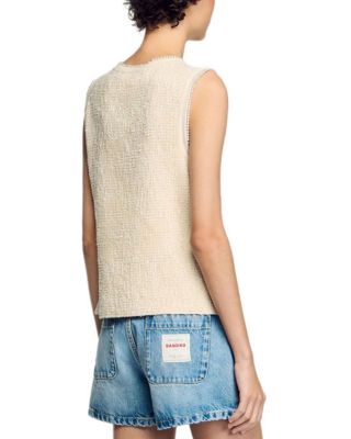 Decorative Tweed Waistcoat & Short Tweed Pleated Skirt