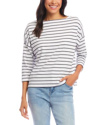 Karen Kane - Striped Boatneck Top