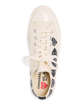 Men's CDG Play x Converse Heart Low Top Sneakers
