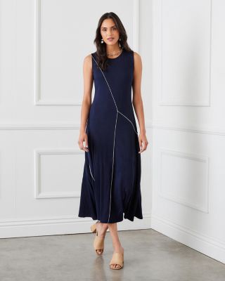 Reverse Seam Midi Dress