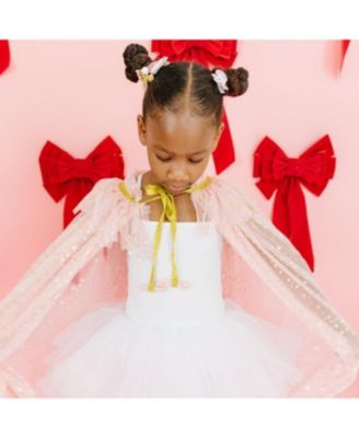 Girls' Blush Shimmer Star Cape - Age 3+ Years