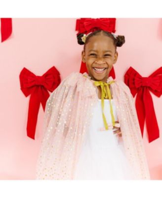 Girls' Blush Shimmer Star Cape - Age 3+ Years