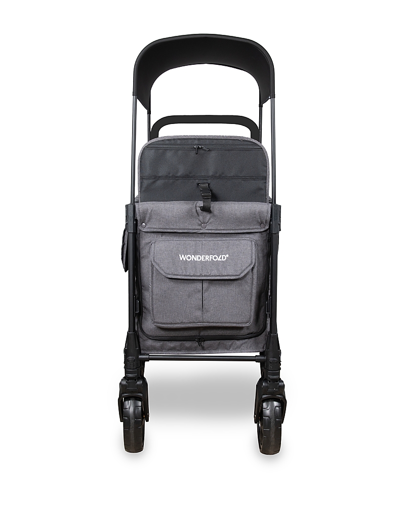 Wonderfold W2 Elite Pro Double Stroller Wagon In Charcoal Gray