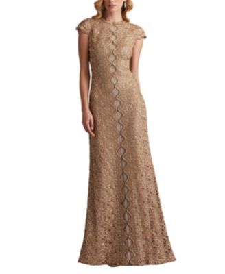 Etters Scalloped Illusion Gown