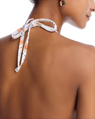 Smocked Triangle Bikini Top - Exclusive