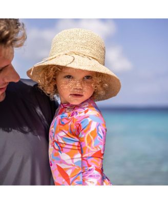 Girls' Blooming Sunset Sustainable Long Sleeve Skirt Surf Suit - Baby