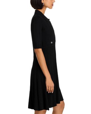 Rib Knit Button Front Dress