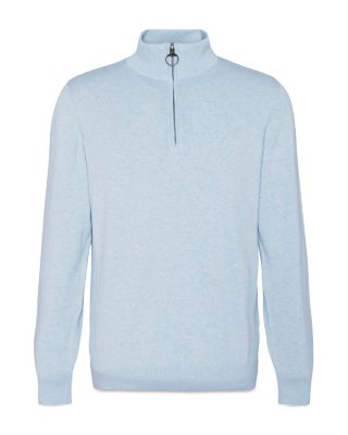 Cotton Half Zip Knitted Jumper