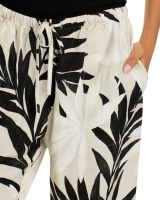Palm Print Pants