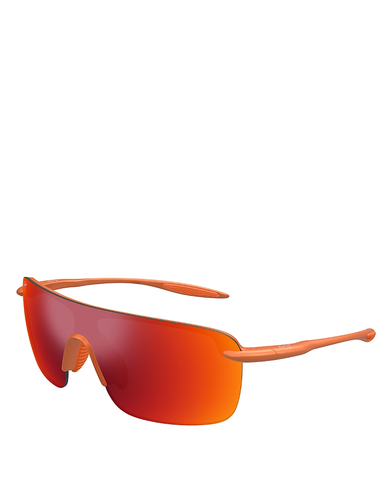 Maui Jim Palulu 99mm Polarizedplus2® Shield Sunglasses In Metal Matte Orange