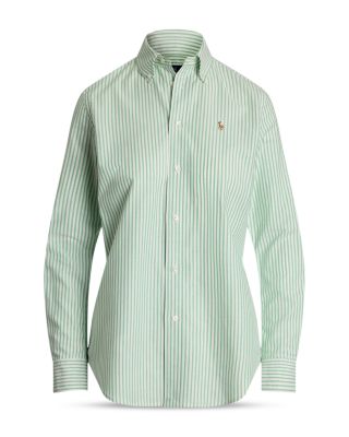 Stretch Slim Fit Striped Oxford Shirt
