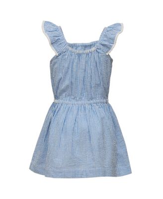 Girls' Cornflower Frilled Beach Dress - Little Kid, Big Kid