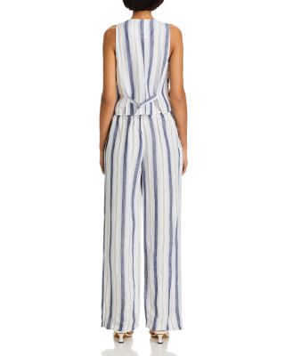 Coastal Stripe Wide Leg Pants