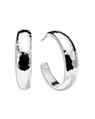 IPPOLITA - Sterling Silver Classico Graduated Medium Hoop Earrings