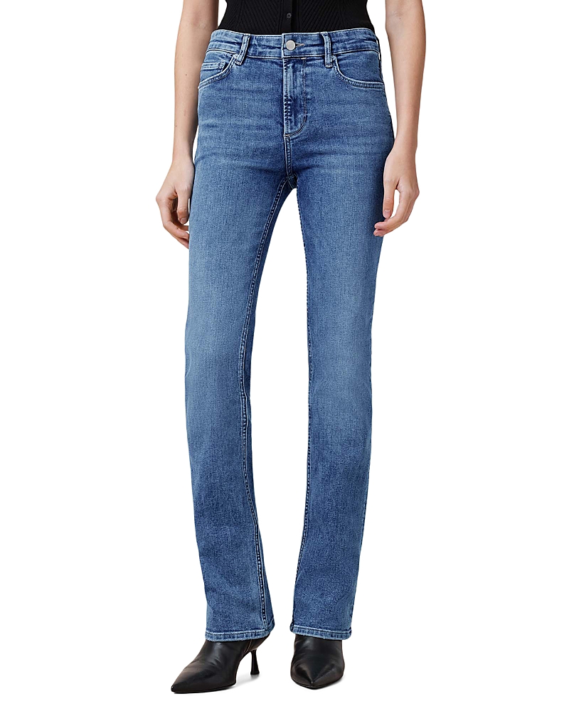 Allsaints Haldan Slim Bootcut Jeans In Mid Indigo