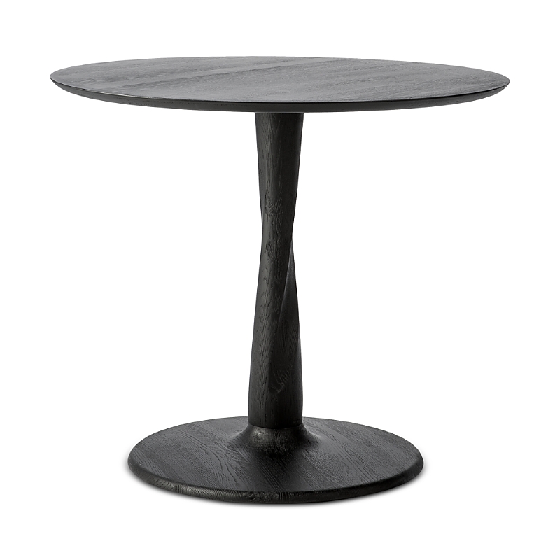 Ethnicraft Torsion Dining Table, Medium In Black Oak