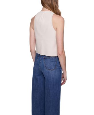 Nora Faux Leather Halter Top