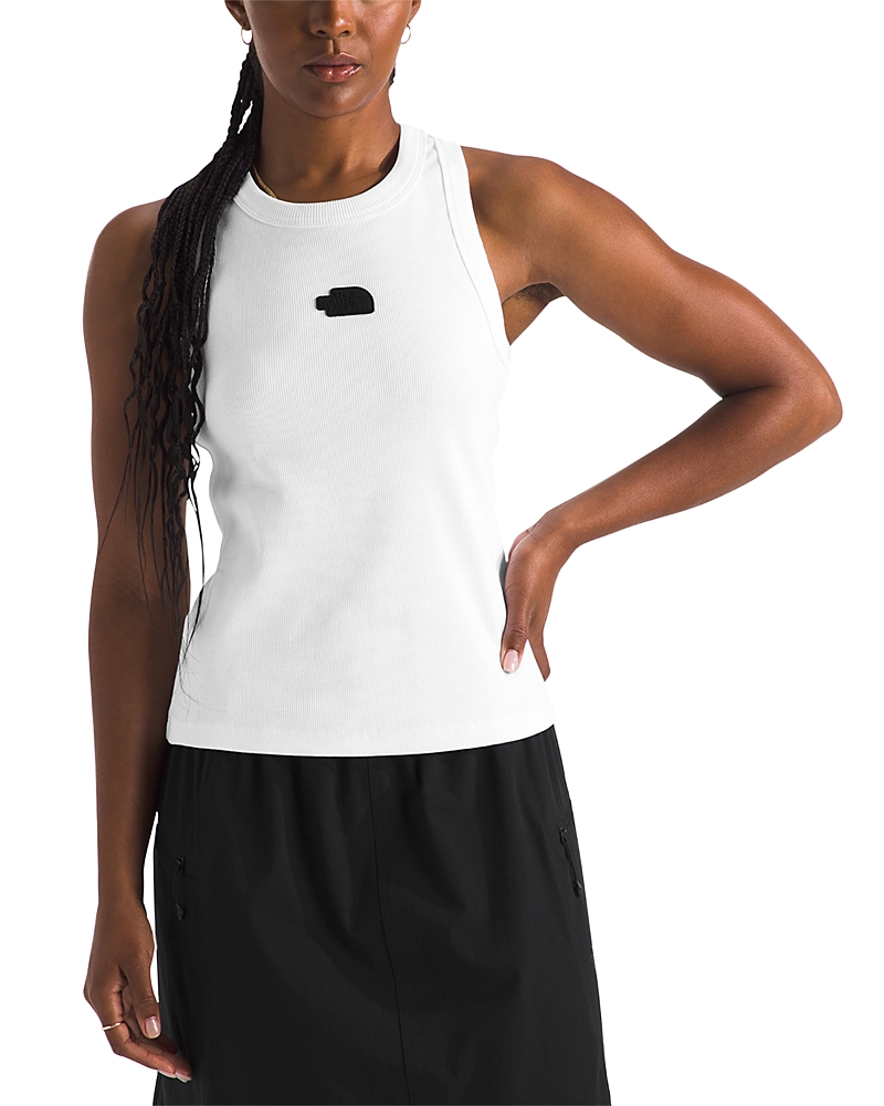 Shop The North Face Women's Slim Rib Tank In Tnf White