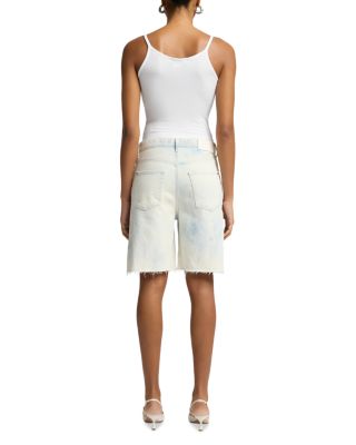Lola Denim Bermuda Shorts in Midsommar