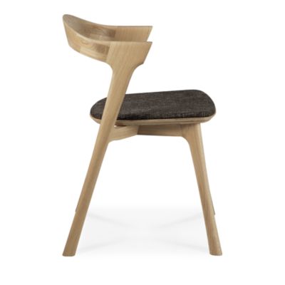 Bok Dining Chair, Oak with Dark Brown