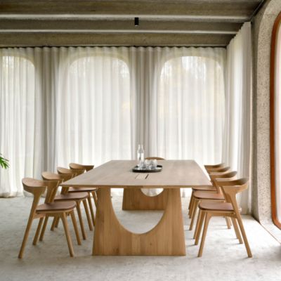 Bok Dining Chair, Oak with Cognac Leather