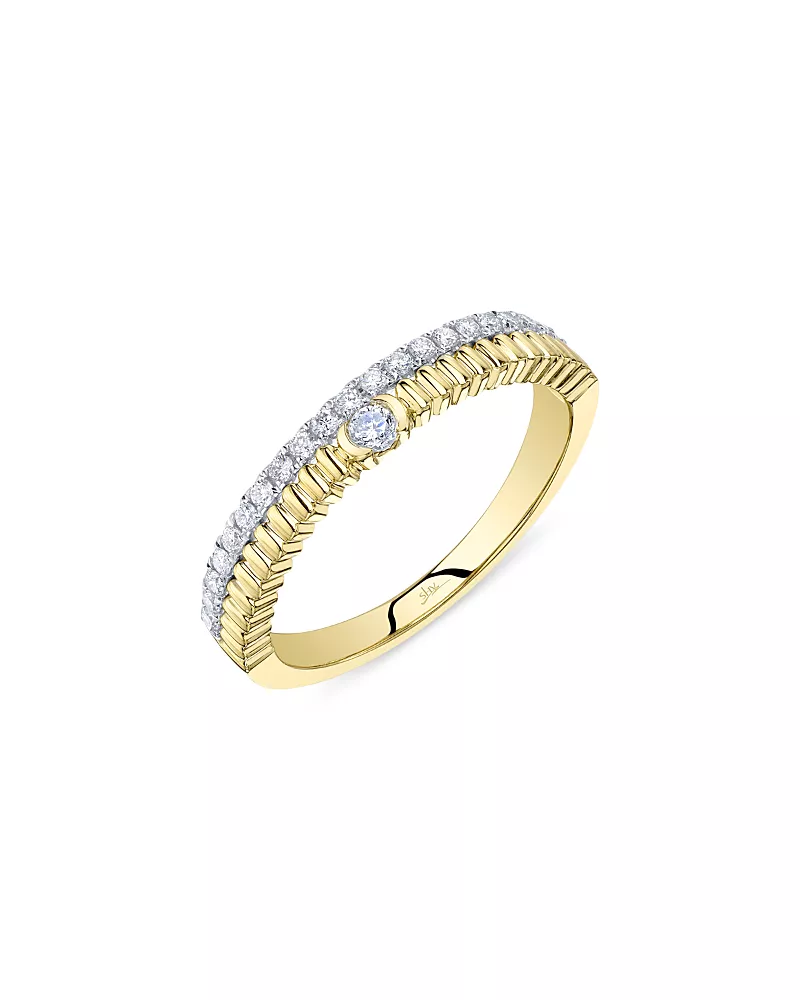 Shy Creation 14K Yellow Gold Kate Diamond Ring, 0.23 tcw