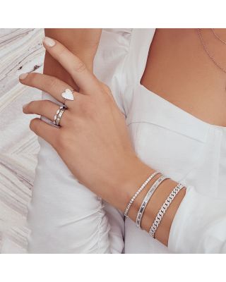 14K White Gold Kate Diamond Heart Ring, 0.26 tcw