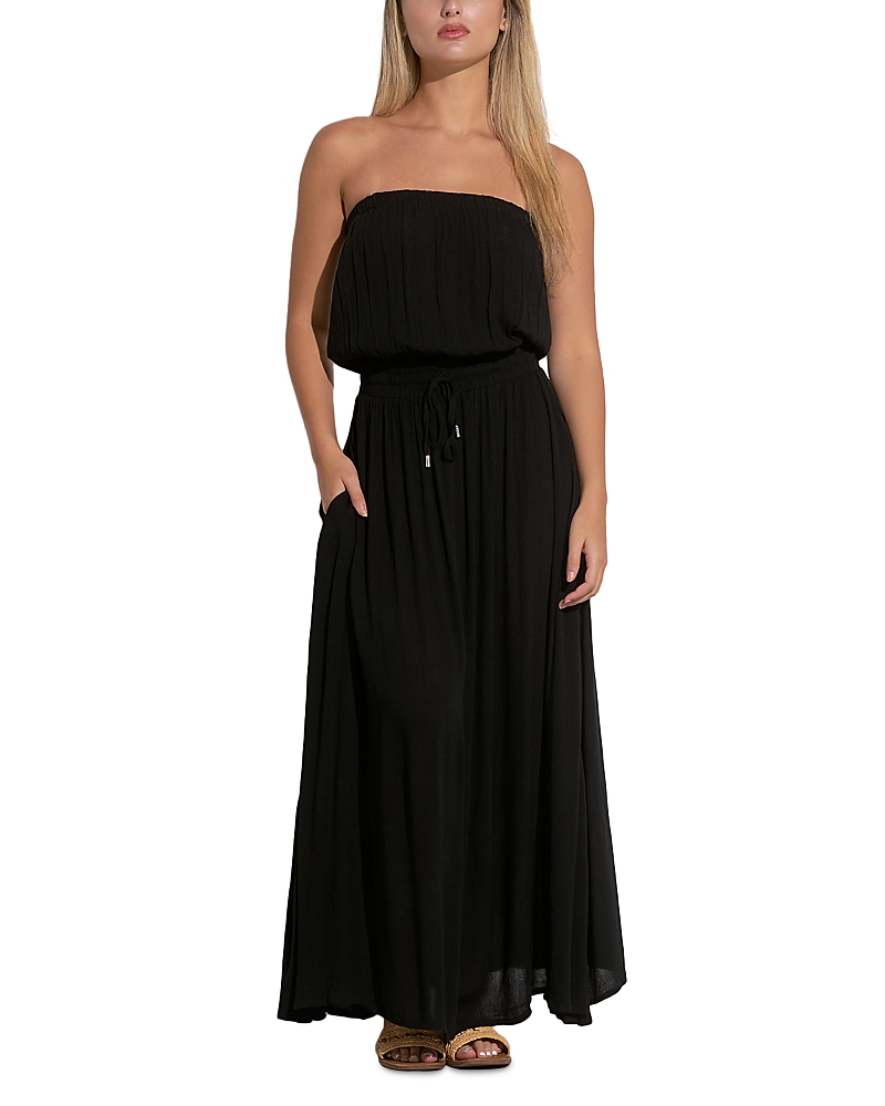 Elan Strapless Smocked Maxi Dress