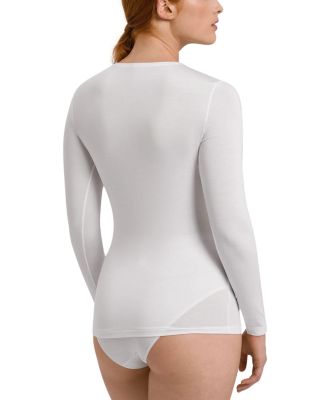 Cotton Seamless Long Sleeve Top