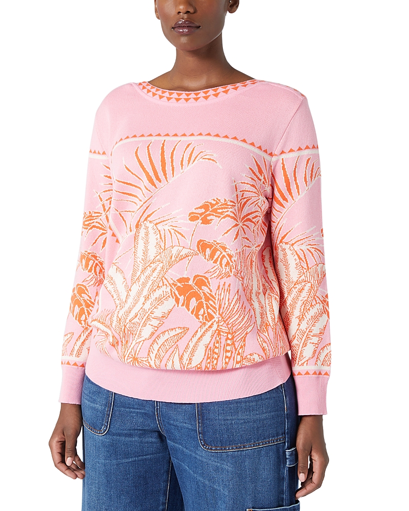 MARINA RINALDI SPORT 1A USCITA FASCINO PRINTED SWEATER