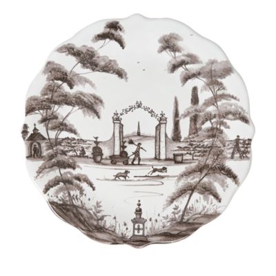 Country Estate Party Plates, Assorted Set of 4